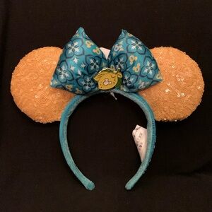 Disney Parks Minnie Mouse Ears Lemon Theme Sequin NWT